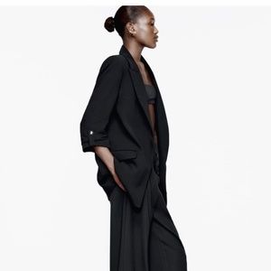 Zara Woman’s Blazer With Rolled Sleeves